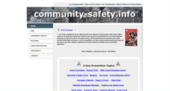Desktop Screenshot of community-safety.info